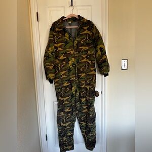Vintage 1980s Camo Jumpsuit
